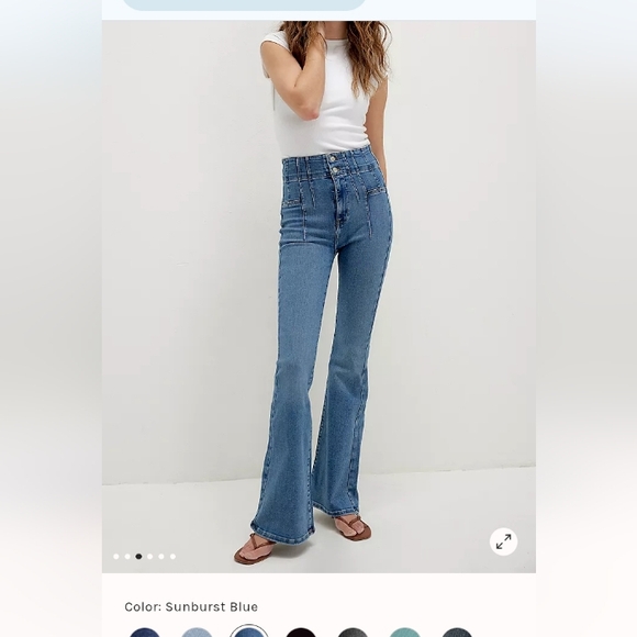 We The Free Denim - We The Free Jayde High-Waisted Flare Jeans. HEMMED. Size 25.